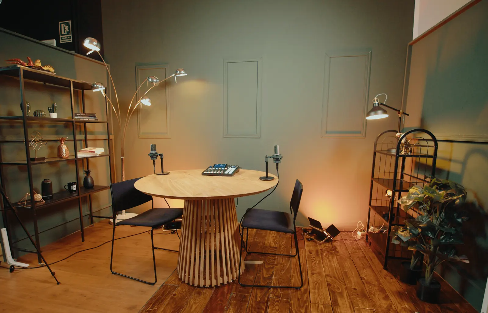 Set de videopodcast de Island